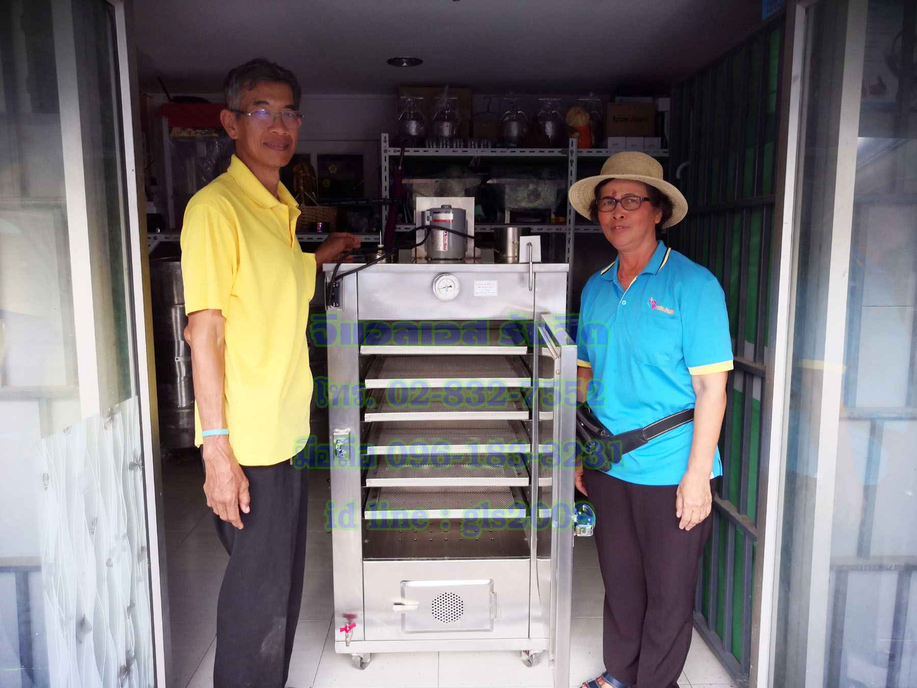 ตู้อบผลไม้สแตนเลส6ชั้น