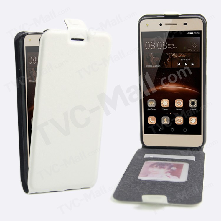 Case Huawei Y5ii / Pre-order * เคสแนวตั้ง ผิวหนังม้า *