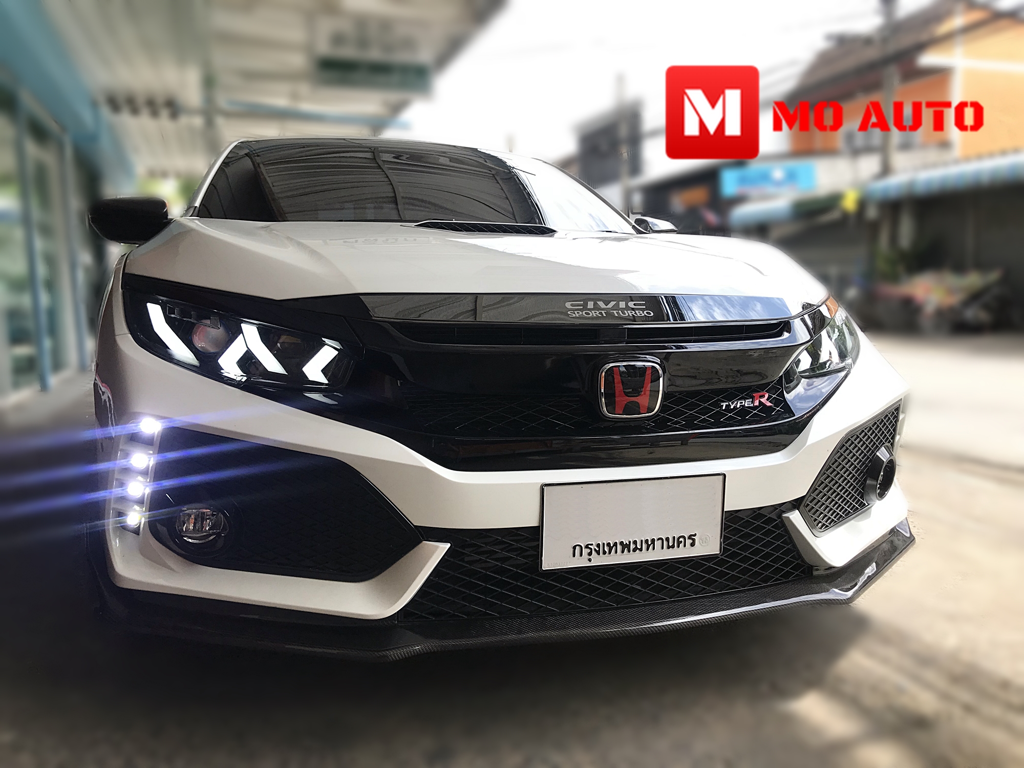 โคมไฟหน้า LED CIVIC FK ทรง Lamborghini Style