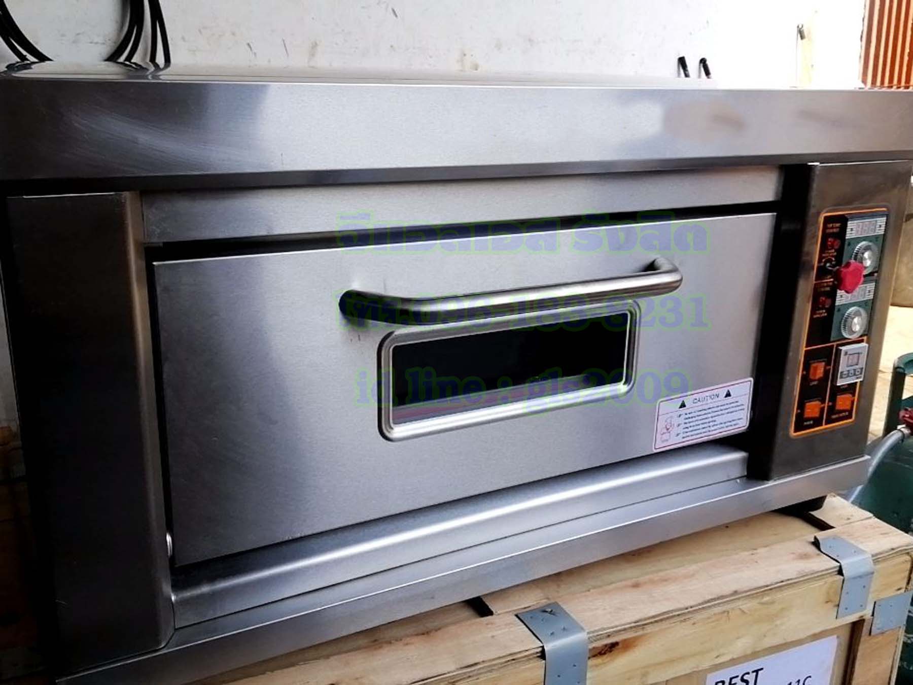 เตาอบขนมแก๊สควบคุมด้วยไฟฟ้า1ถาดใหญ่