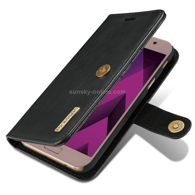 Case Samsung Galaxy A7 2017 / Pre-order * DG.MING เนื้อม้าฝาพับที่ถอดออกได้เคสที่มีการป้องกันแม่เหล็กกับผู้ถือและช่องเสียบการ์ดและกระเป๋าสตางค์ *