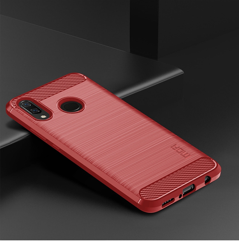 Case Huawei Y9 2019 / Pre-orde * MOFI คาร์บอนไฟเบอร์ Texture Brushed TPU Cover *
