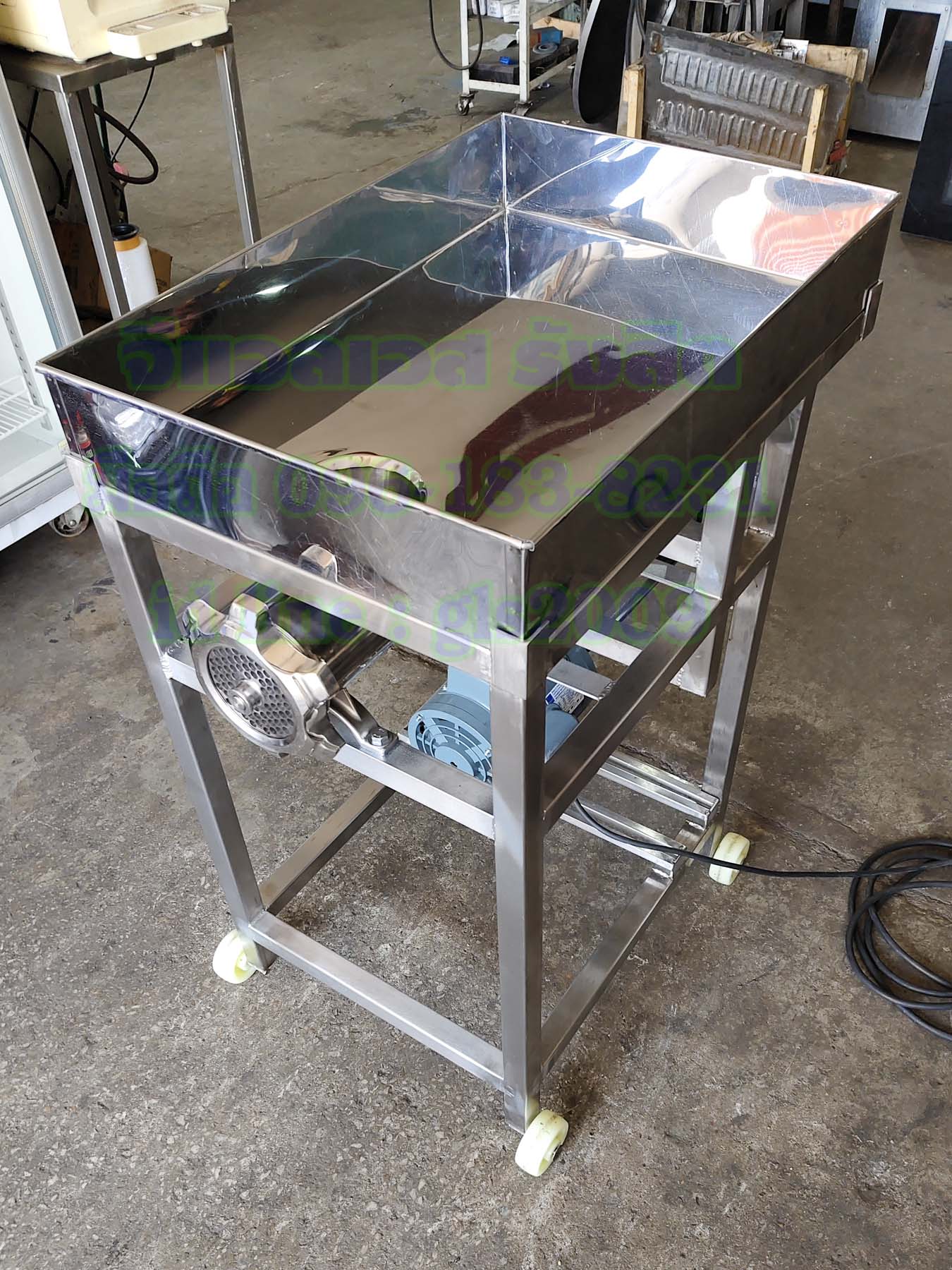 เครื่องบดหมูสแตนเลสเบอร์32 มอเตอร์1แรง