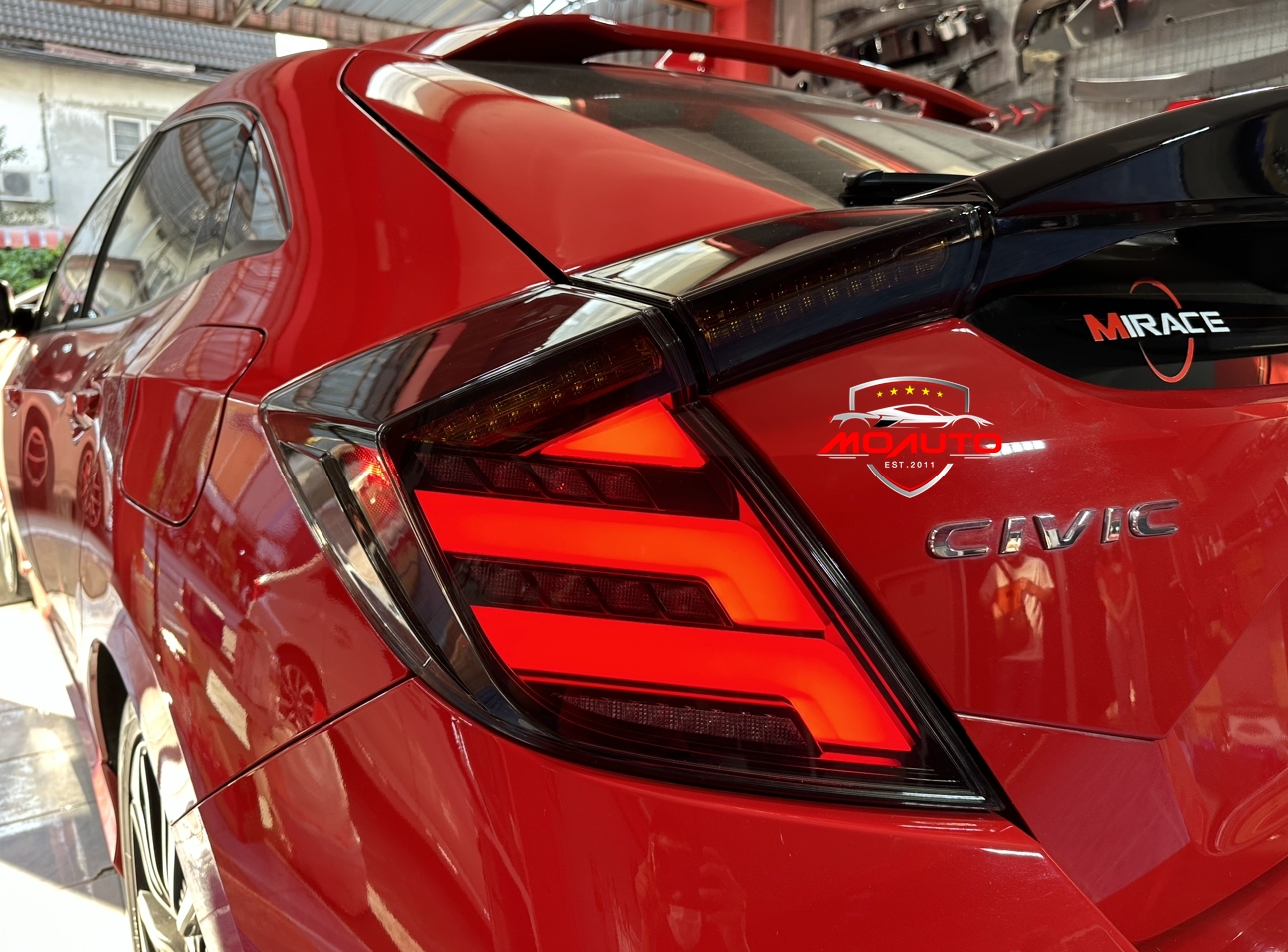 ไฟท้าย LED CIVIC FK ทรง Mugen Style V2