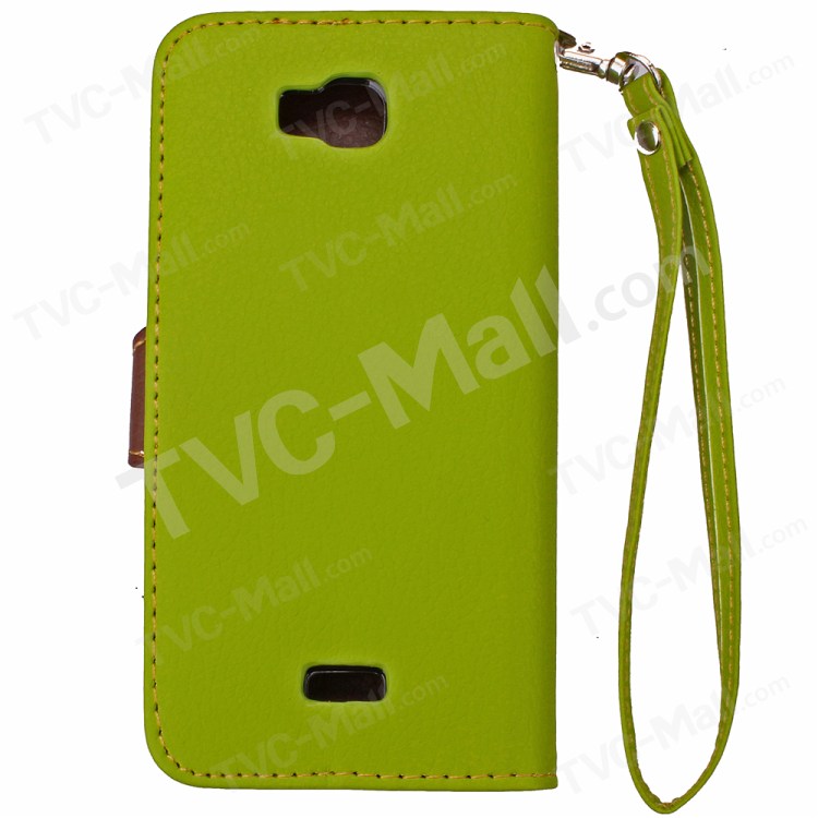 Case Huawei Y5c (Y541) / Pre-order * รูปร่างใบไม้ ปิดด้วยแม่เหล็กกระเป๋าสตางค์หนัง *