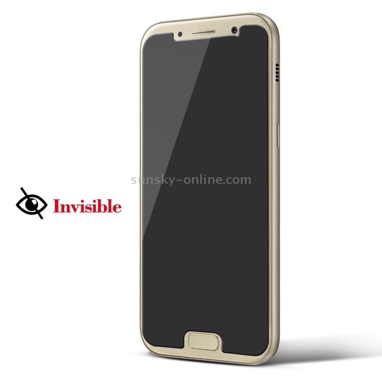 กระจกนิรภัยกันรอย Samsung Galaxy A7 2017 / Pre-order * 0.26mm 9H ความแข็งพื้นผิว 2.5D ความเป็นส่วนตัวป้องกันแสงสะท้อนกระจกนิรภัยแบบไม่เต็มจอ ((โปร่งใส) *