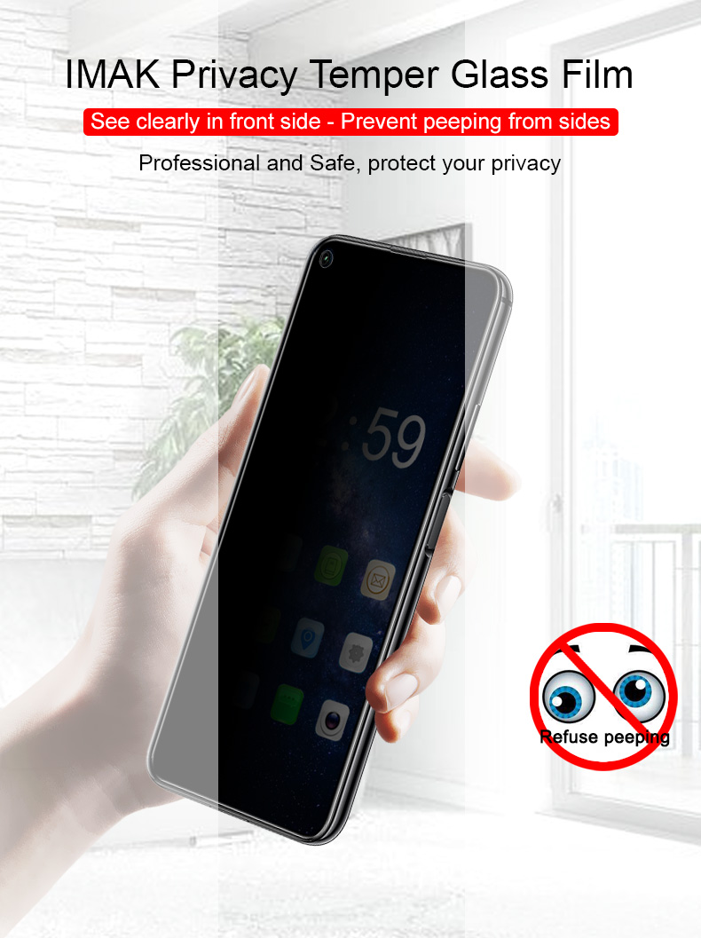 กระจกนิรภัย Huawei Nova 5T / Pre-order * IMAK การออกแบบ Anti-Peep ช่วยเพิ่มความปลอดภัยโดยการเบลอสิ่งที่เห็นบนหน้าจอ *