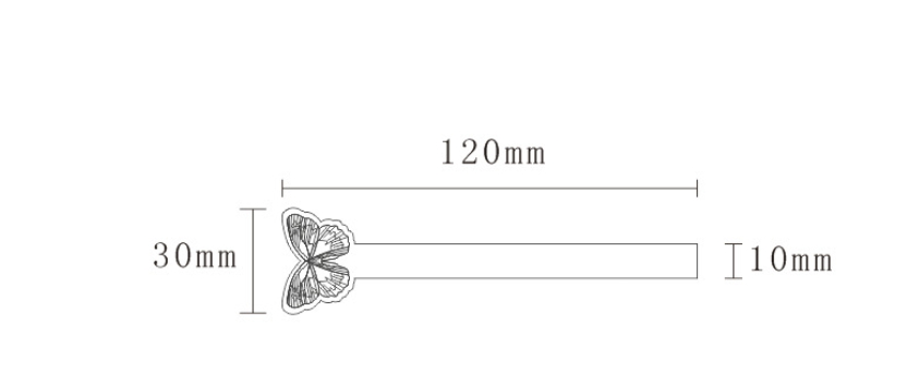 กระดาษเทสน้ำหอม ผีเสื้อ 100 ชิ้น ขนาด 10*120 mm