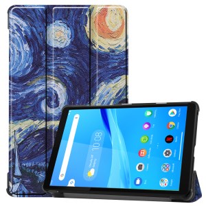 Case Lenovo Tab M8 TB-8505X / Pre-Order * เคสพิมพ์ลายพื้นผิวเคสแท็บเล็ตหนัง 3 - พับขาตั้ง *