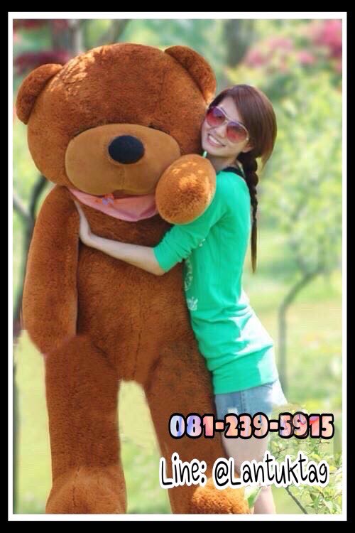 ตุ๊กตาหมีน้ำตาลเข้มหลับตา1.4 เมตร