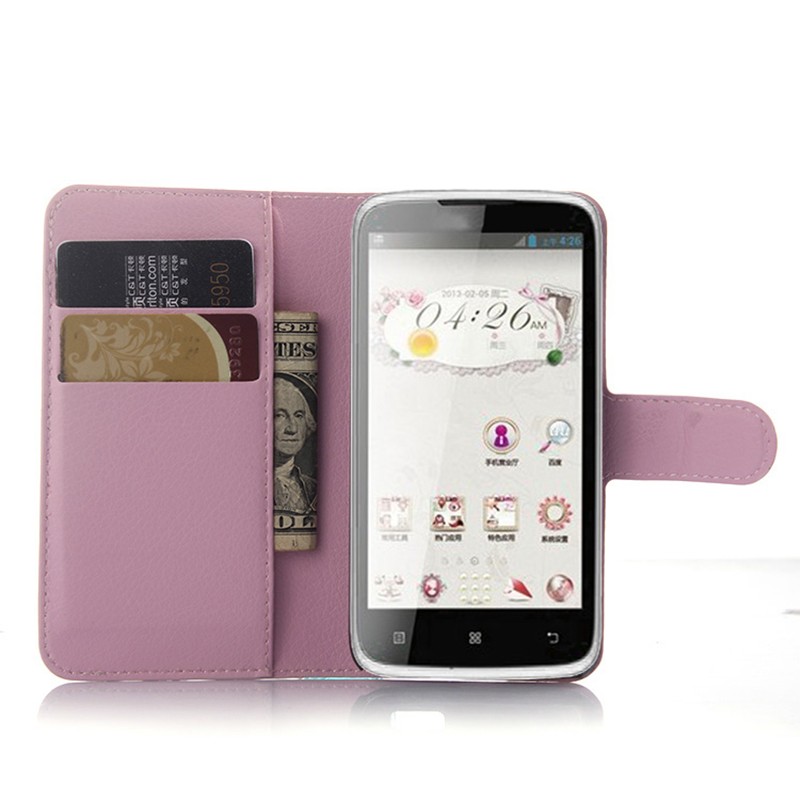 Case Lenovo A516 / Pre-order * เคสผิวลิ้นจี่ กระเป๋าสตางค์ซองหนัง PU *