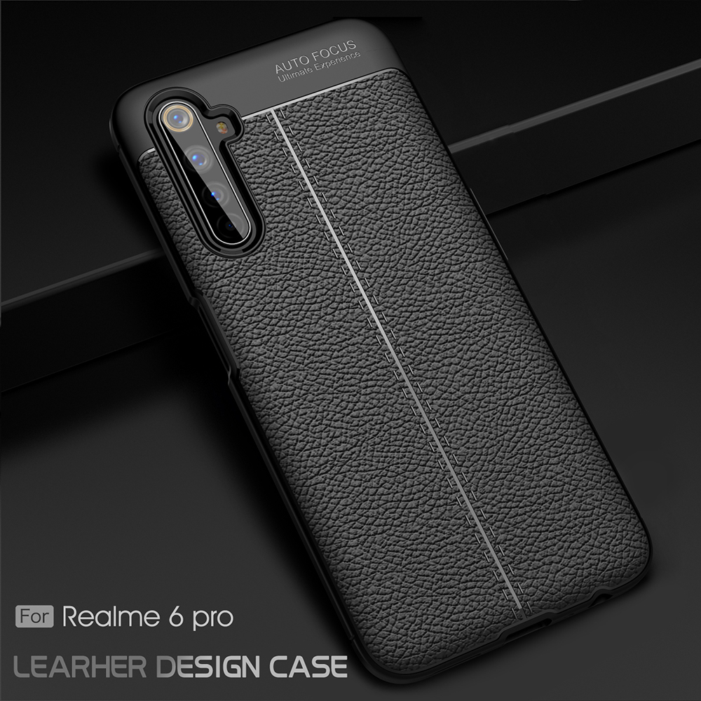 Case Realme 6 Pro / Pre-Order * เคสผิวลิ้นจี่เนื้อนุ่ม TPU ปก พื้นผิวลิ้นจี่เนื้อสัมผัสที่สะดวกสบาย *
