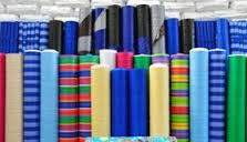 ผ้าใบ เคลือบ1ด้าน ฟ้าขาว ฟ้าล้วน ผ้าฟางริ้ว ขนาดกว้าง 5 หลา x ยาว 5 เมตร รังสิต ปทุมธานี คลุมสินค้า กันสาด กันฝุ่น กันฝน กันแดด คลุมงานก่อสร้าง น้ำหนักเบา ทนทาน