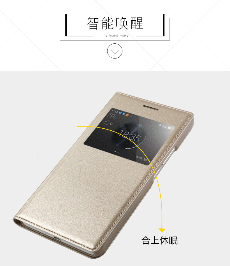 Case Huawei Honor 6 Plus / Pre-order * เคสหนัง 1ช่องหน้าต่าง *