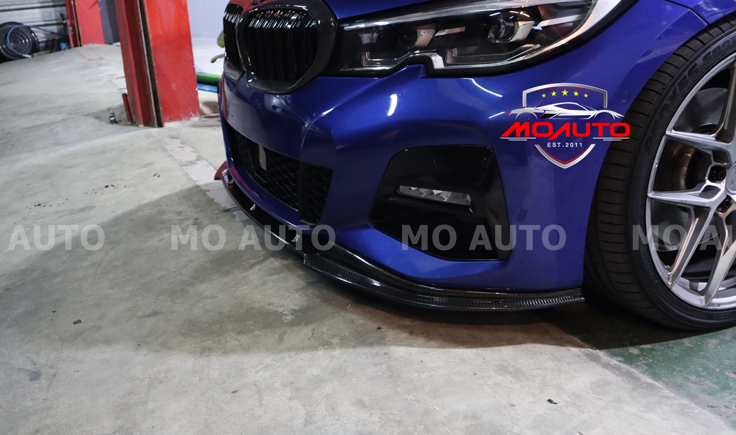 ลิ้นหน้าเพียวคาร์บอน BMW G20 ทรง MD