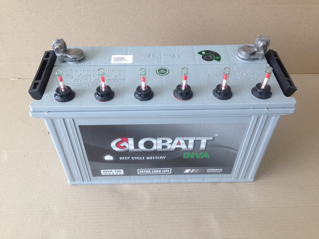 แบตเตอรี่ Deep cycle ยี่ห้อ Globatt รุ่น INVA ขนาด 35-200Ah