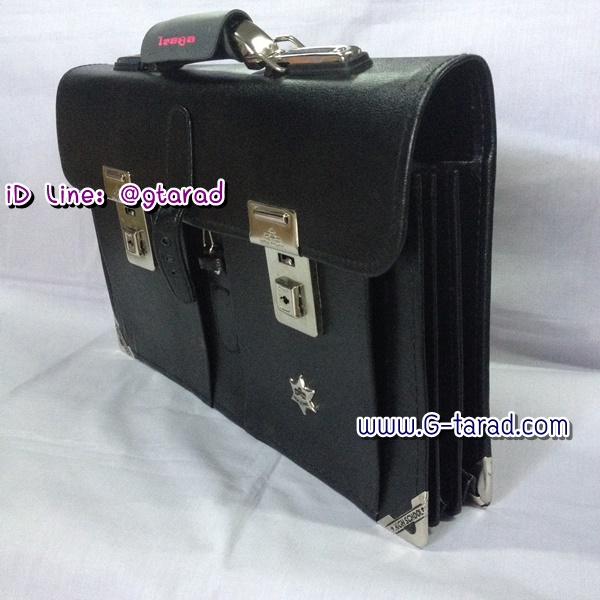 กระเป๋านักเรียน HighSchool หูโยก 5 ชั้น หนังชาร์มัวร์