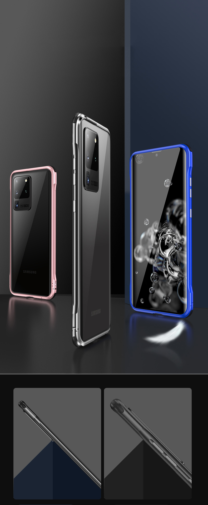 Case Samsung Galaxy S20 Ultra 5G / Pre-order * Le-Lock ชุดกันกระแทกหัวเข็มขัดโลหะกรอบครอบคลุม วัสดุโลหะแข็งและคุณภาพดี *
