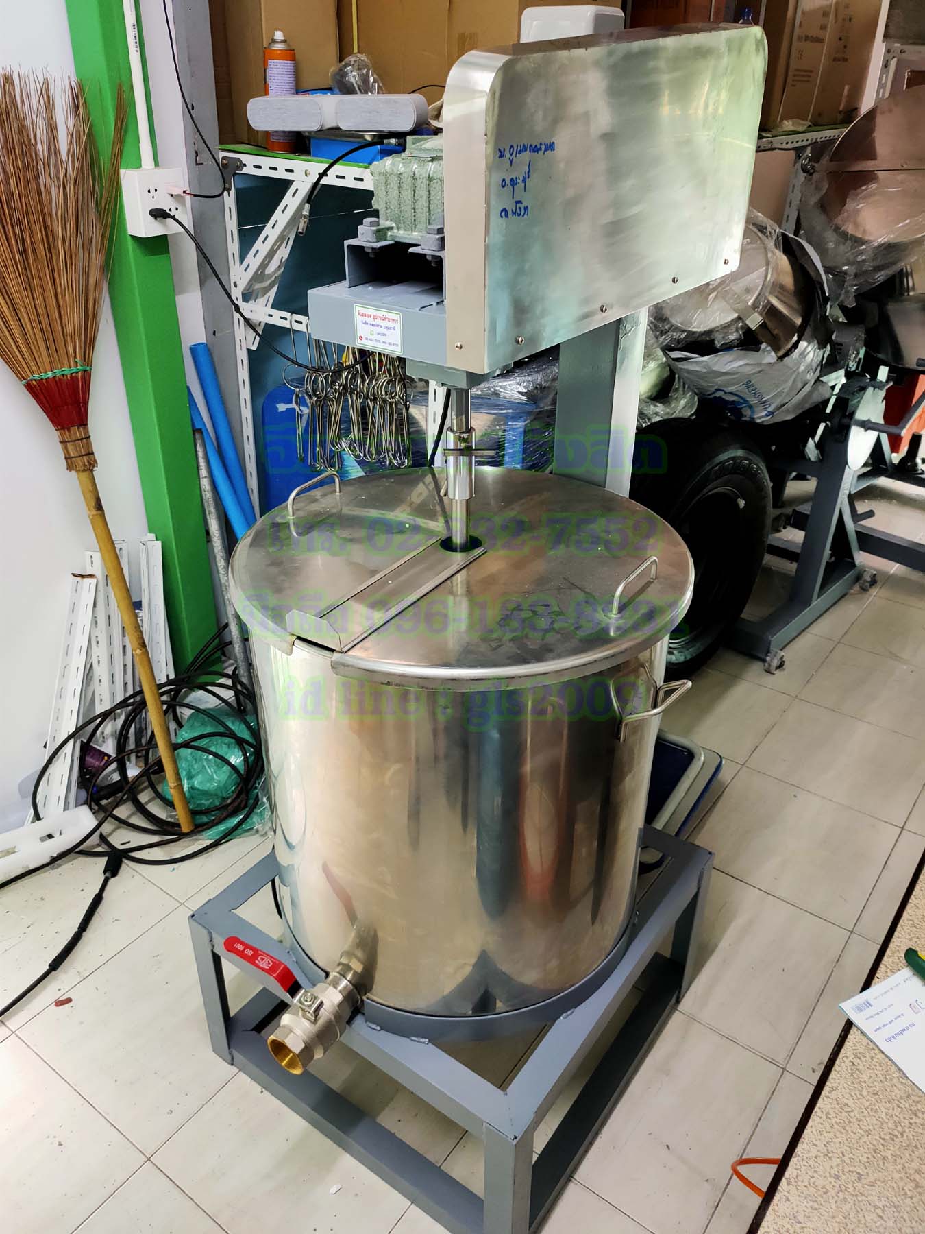 เครื่องผสมของเหลว100ลิตร1แรง