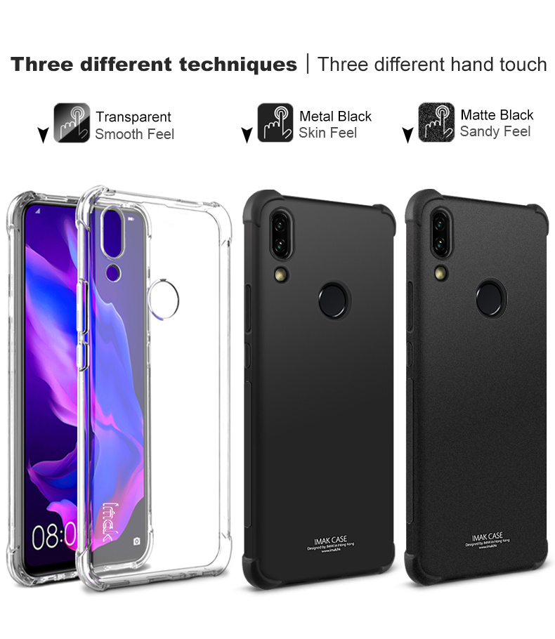 Case Huawei Y9 Prime 2019 / Pre-Order * IMAK Silky Anti-drop Soft TPU กันกระแทก 4 มุม + ฟิล์มป้องกันหน้าจอ *