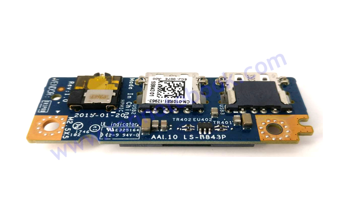 USB Audio Port IO Board Dell Vostro 3458 Inspiron 5458 5558 5758 อะไหล่แท้ จากศูนย์ Dell Thailand