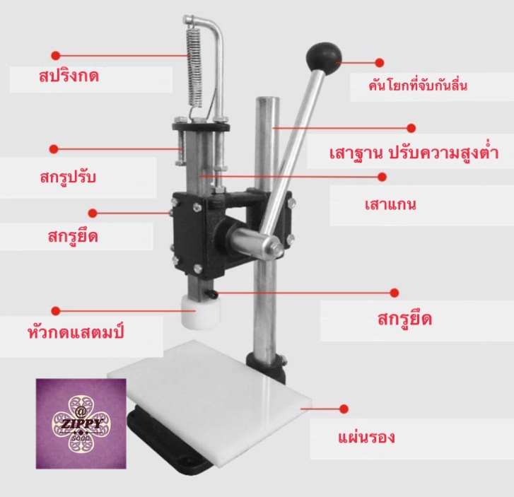 เครื่องแสตมป์สบู่แบบกดคันโยก ขนาด 12*20.5*40.5 cm 006775