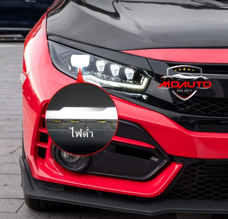 โคมไฟหน้า M Step V2 CIVIC FC / FK 2016-2021