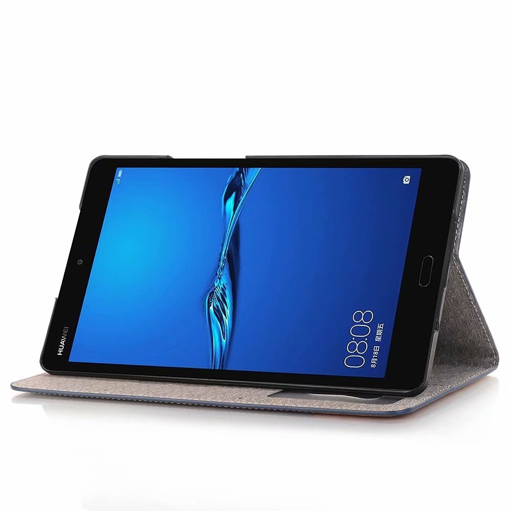 Case Huawei MediaPad M3 / Pre-order * เคสช่องเสียบการ์ดหนัง PU แฟชั่นยืนปกคลุม *