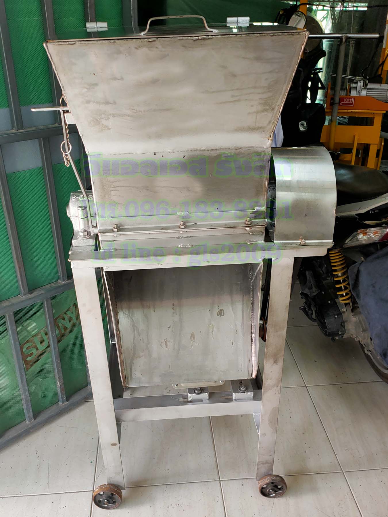 เครื่องตีน้ำแข็งสแตนเลส1กั๊กมอเตอร์2แรง