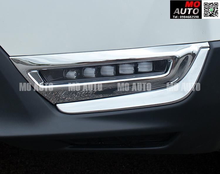 ครอบไฟตัดหมอกโครเมียม เครื่องเบนซิน CR-V G5