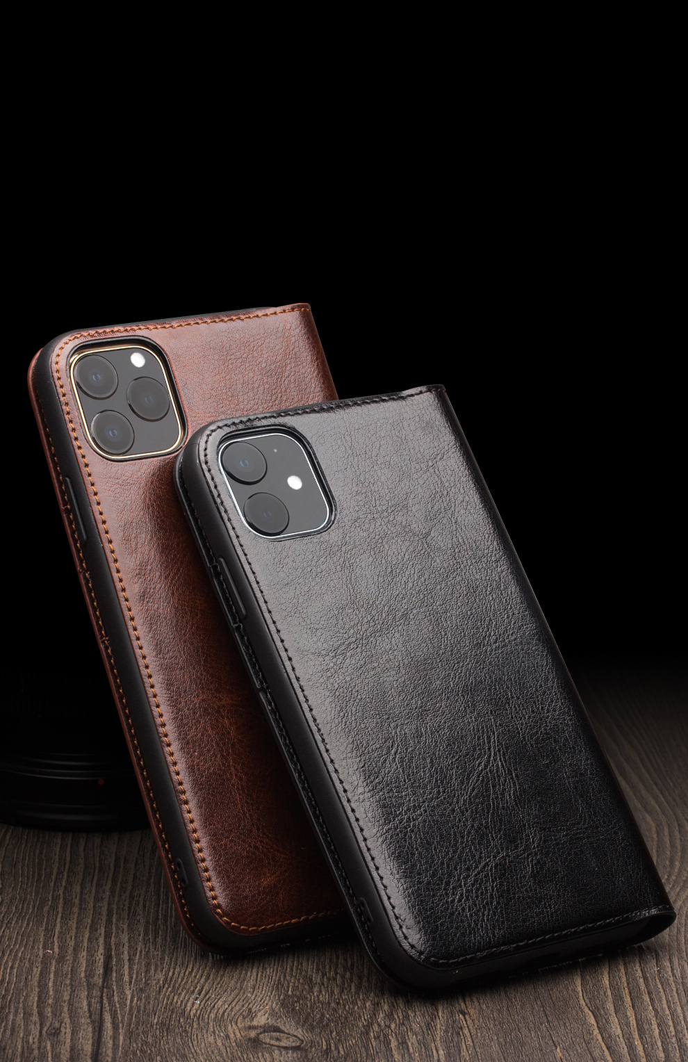 Case iPhone 11 Pro Max / Pre-order * QIALINO ทำจากหนังวัวแท้ชั้นดีพรีเมี่ยมที่มีฝีมือประณีต *
