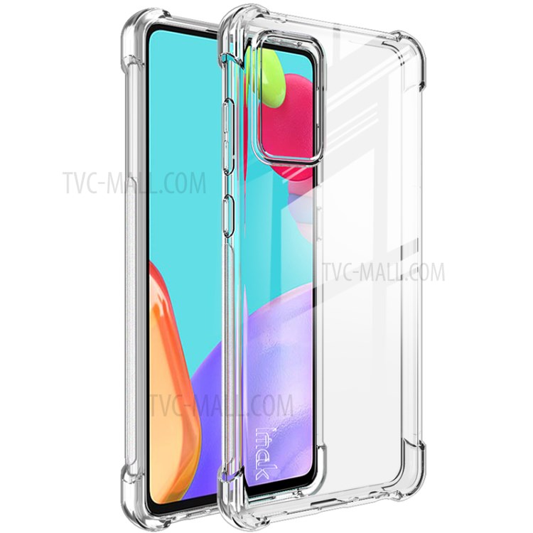Case Samsung Galaxy A52/A52s # Pre-Order * IMAK ถุงลมนิรภัยกันกระแทก 4 มุม ฝาครอบ TPU ใส + ฟิล์มหน้าจอ *