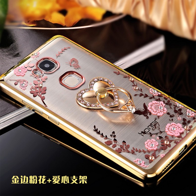 Case Huawei GR5 / Pre-order * เคสหรูหราเทคนิคการชุบทอง TPU ซิลิโคนอ่อนนุ่ม+ แหวน *