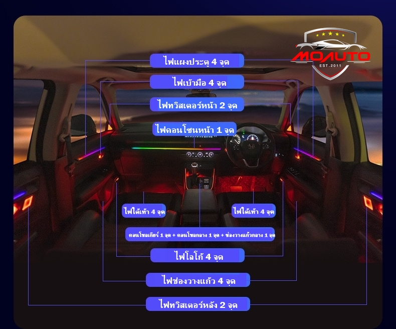 ไฟ Ambient Light V3 CR-V G6
