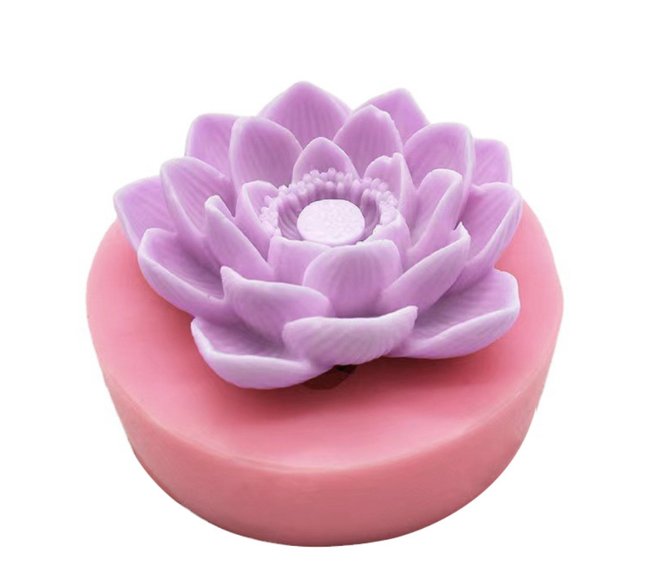 แม่พิมพ์ซิลิโคน รูปดอกบัว 1 ช่อง 70 g