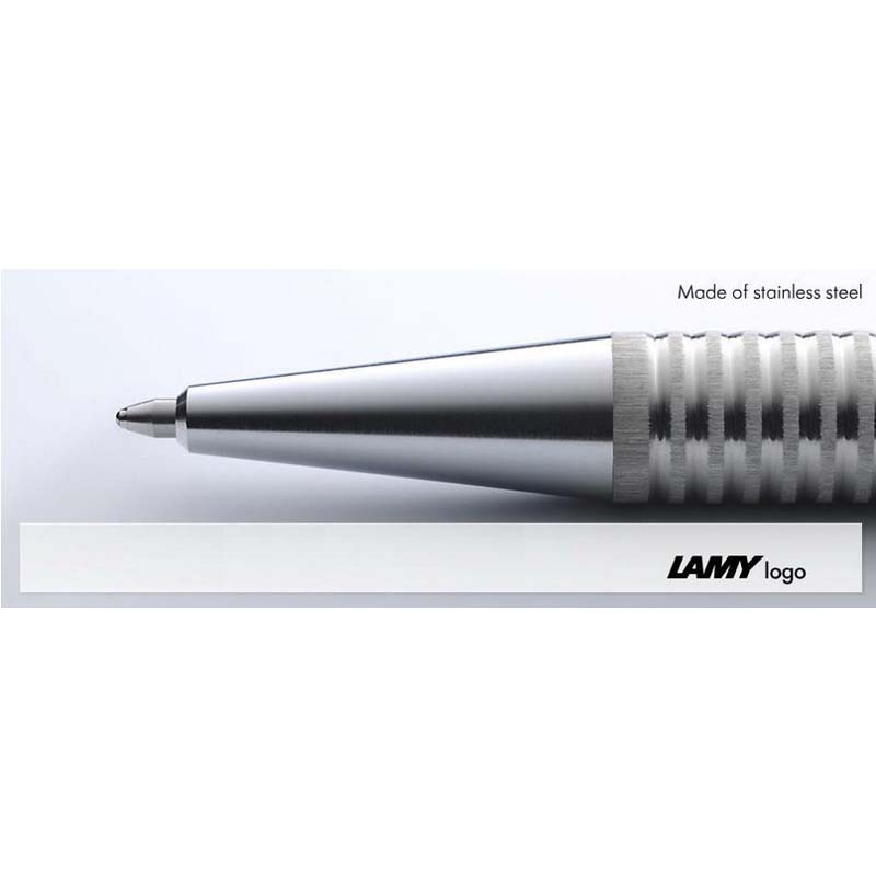 Lamy Logo Brushed Steel Twin Multi Pen with Notebook Gift Set