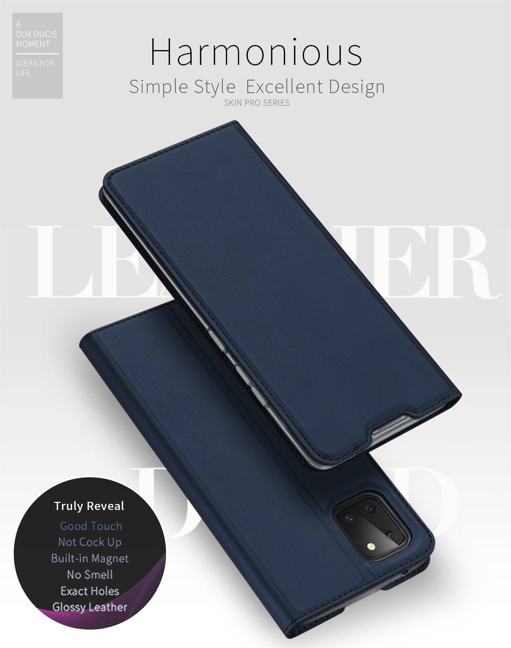 Case Samsung Galaxy Note 10 Lite / Pre-Order * DUX DUCIS นี้มีสไตล์ธุรกิจที่เรียบง่ายและโครงสร้างที่บางเฉียบ หนัง PU มันวาว *