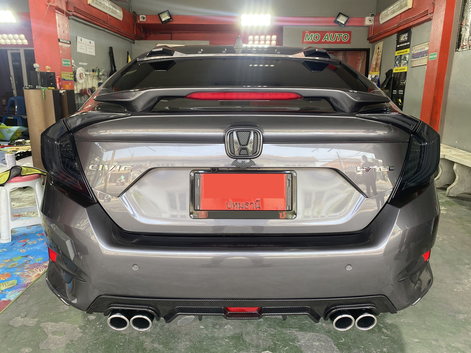 Diffuser ทรง Sport พร้อมปลายท่อหลอก CIVIC FC 2016-2021