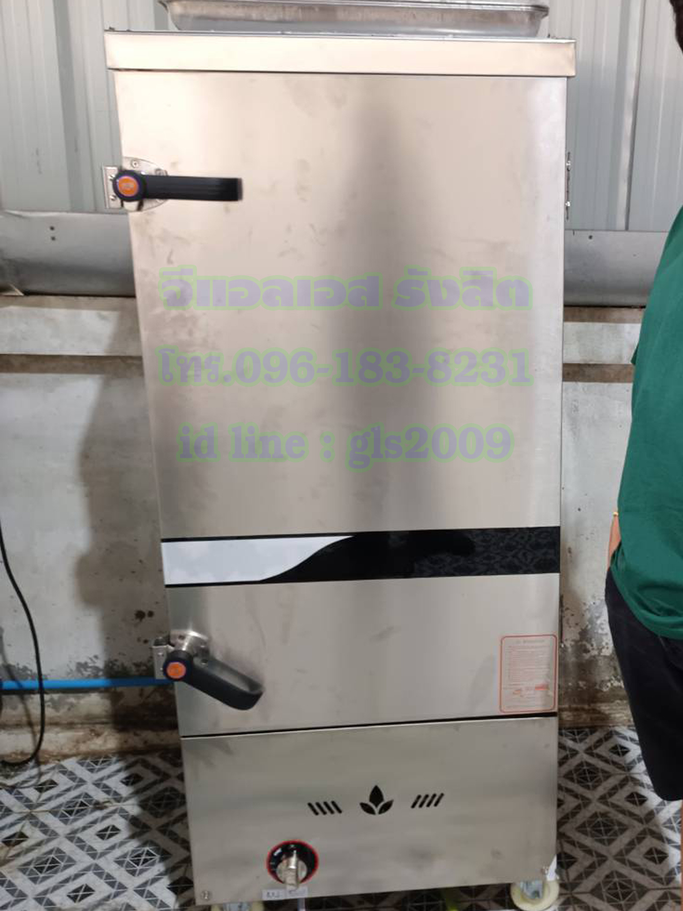 ตู้หุงข้าวไอน้ำ12ถาดใช้แก๊ส