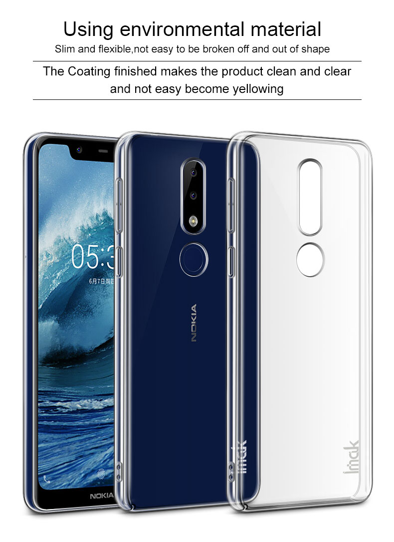 Case Nokia 5.1 Plus # Pre-order * IMAK เคสคริสตัล วัสดุพีซีคุณภาพสูงสำหรับการปกป้องสิ่งแวดล้อม + ฟิล์มกันรอย *