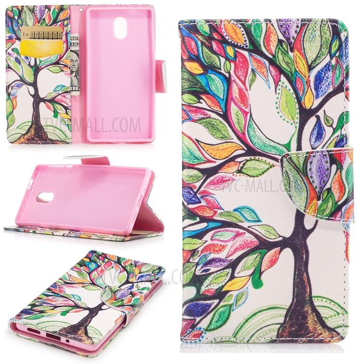 Case Nokia 3 / Pre-order * รูปแบบการพิมพ์ซองหนังพร้อมขาตั้ง *