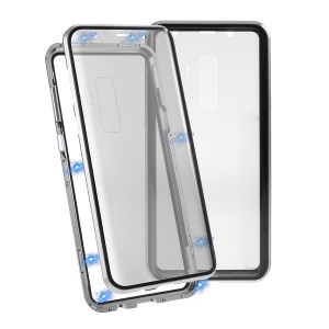 Case Samsung Galaxy S9 Plus # Pre-Order * เคสกรอบโลหะการติดตั้งแม่เหล็ก + กระจกเต็มครอบคลุม360องศา การจดจำใบหน้าต่อต้านการมองลอด *