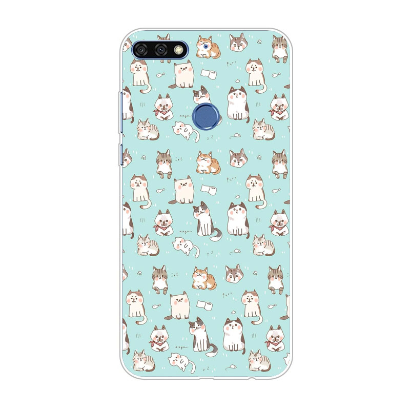 Case Huawei Y7 Pro 2018 / Pre-order * ซิลิกอนน่ารัก การ์ตูนจิตรกรรมTPU Soft *