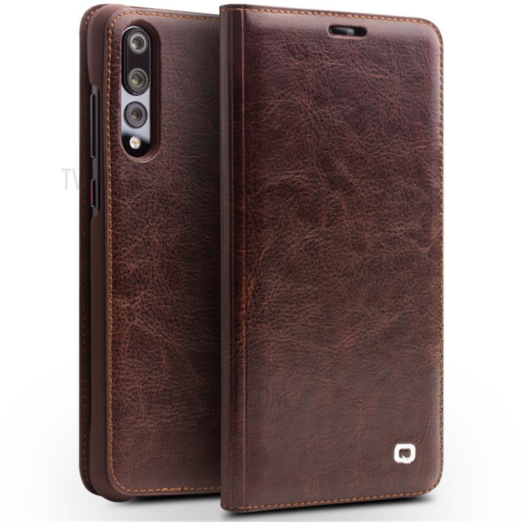 Case Huawei P20 Pro / Pre-order * QIALINO เคสใส่บัตรหนังแท้แบบคลาสสิก Slim Mobile Shell Cover *