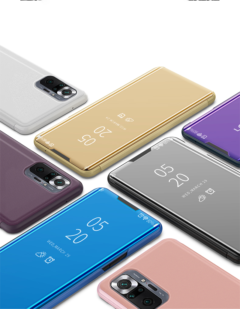 Case Xiaomi Redmi Note 10 Pro / Pre-Order * เคสหนังหน้าต่างทำจากวัสดุหนัง PC + PU หน้าต่างโปร่งแสงเพื่อให้ดูข้อมูลได้ง่าย *