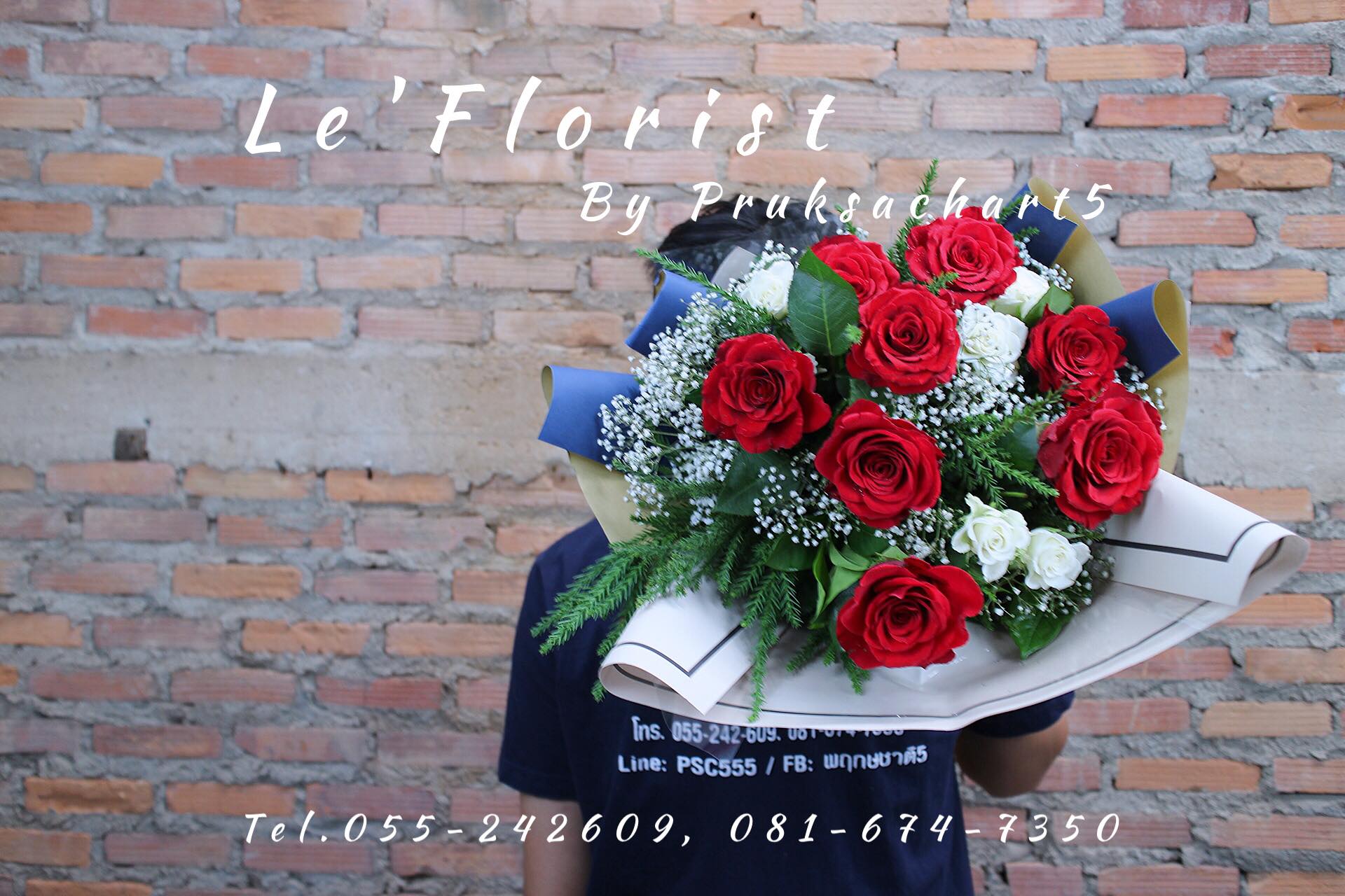 B55 Red Kenya Rose bouquet