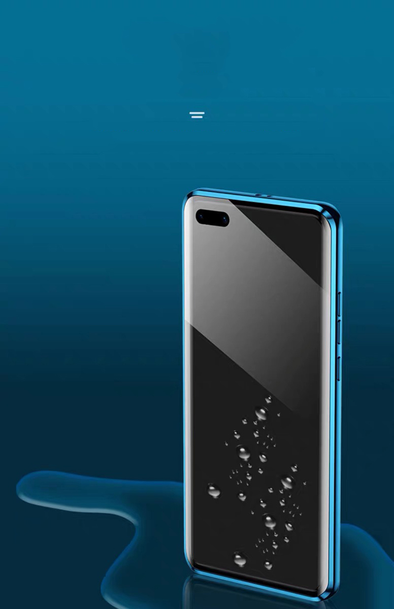 Case Huawei P40 Pro / Pre-order * เคสกรอบโลหะดูดซับแม่เหล็ก + กระจกปกหลัง Combo *