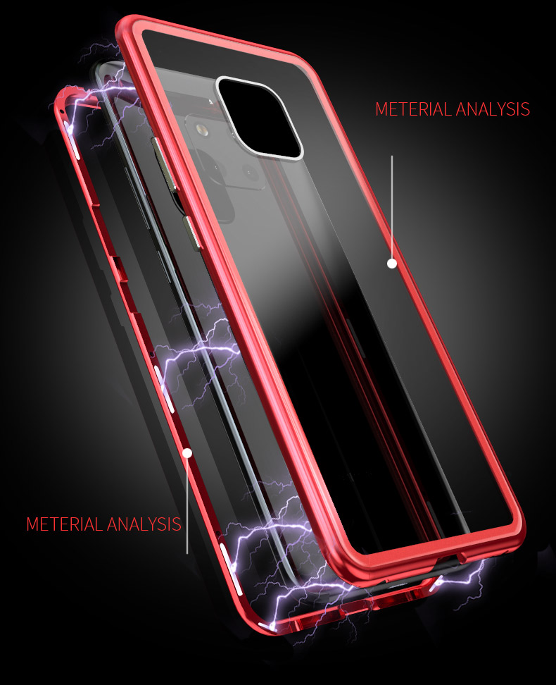 Case Huawei Mate 20 X / Pre-order * เคสกรอบโลหะแม่เหล็ก + ปกหลังกระจกนิรภัย ถอดออกได้ *