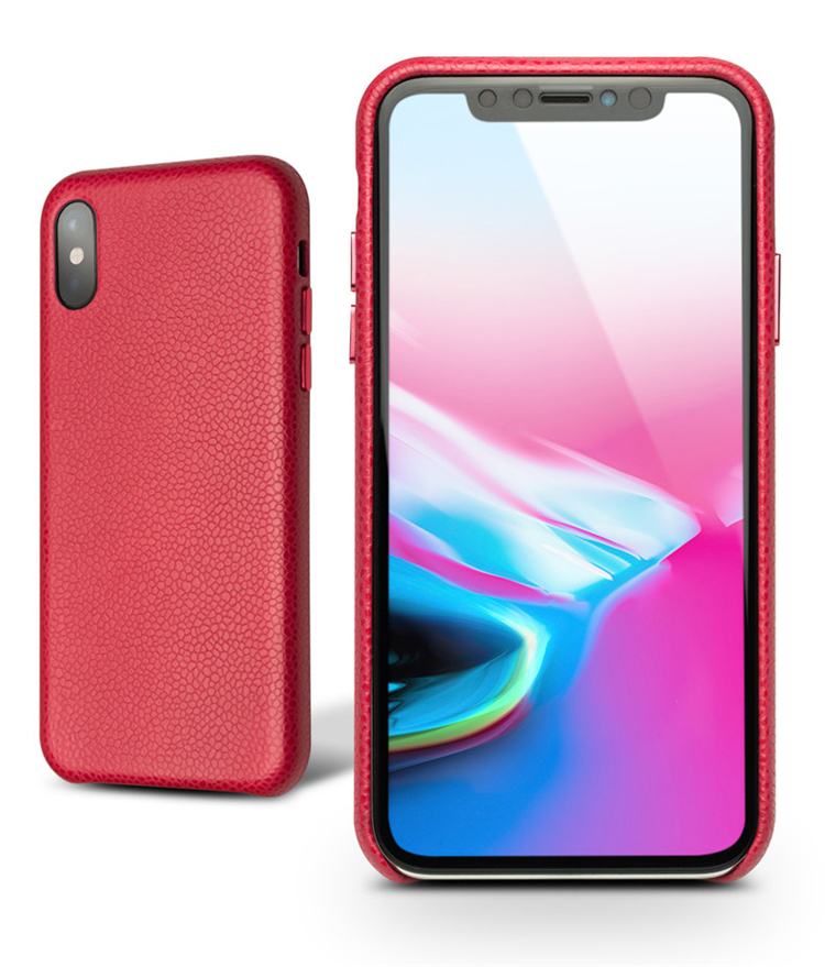 Case iPhone X, iPhone XS # Pre-Order * QIALINO ผลิตจากหนังวัวแท้ชั้นดีคุณภาพเยี่ยมด้วยฝีมือประณีต ผิวลิ้นจี่ *