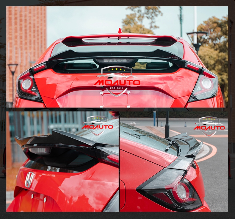 สปอยเลอร์ฝากระโปรงท้ายดำเงา CIVIC FK